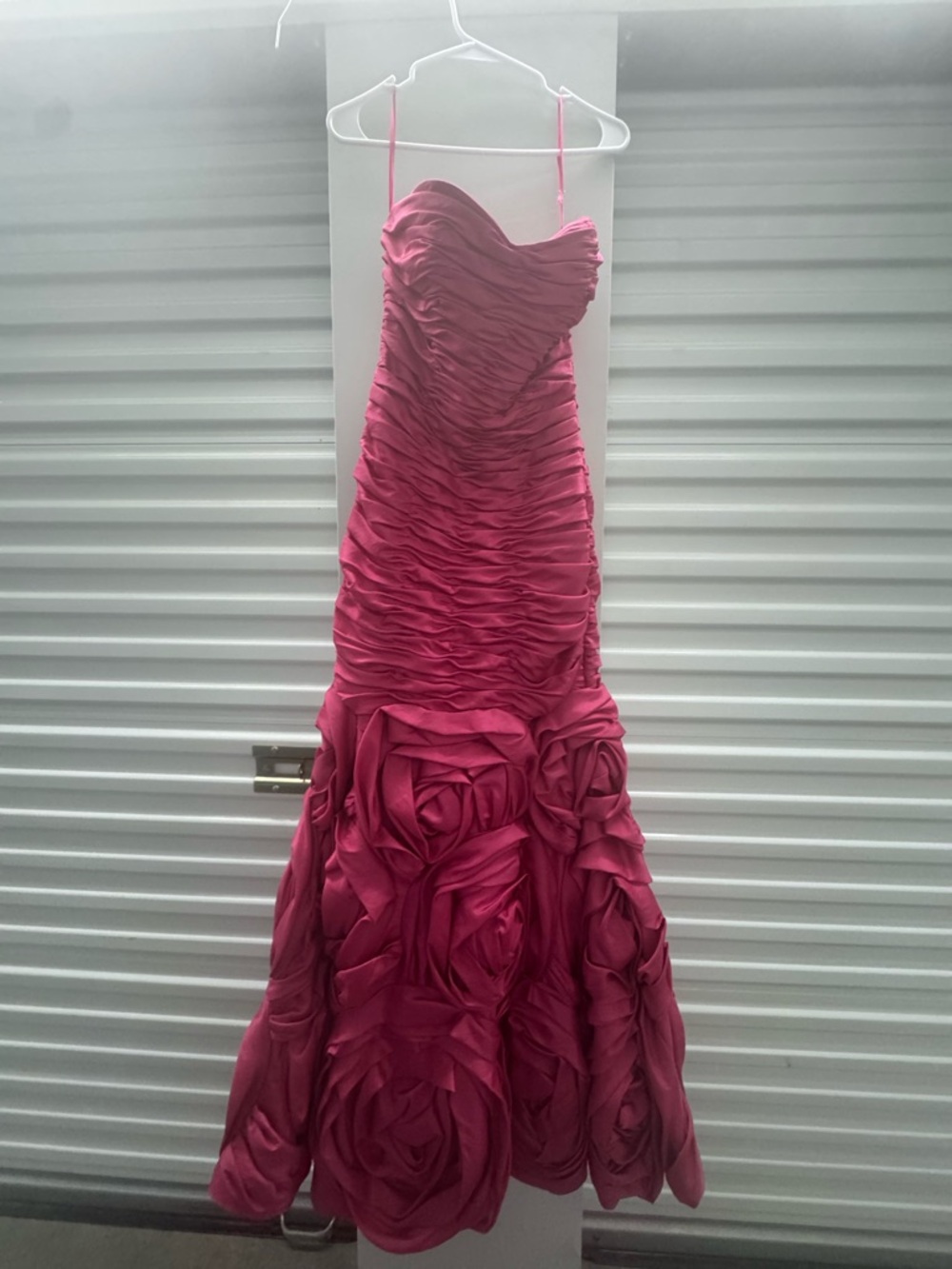 Strapless Fuchsia Rose Mermaid Gown – Size Small - Picture 3 of 7
